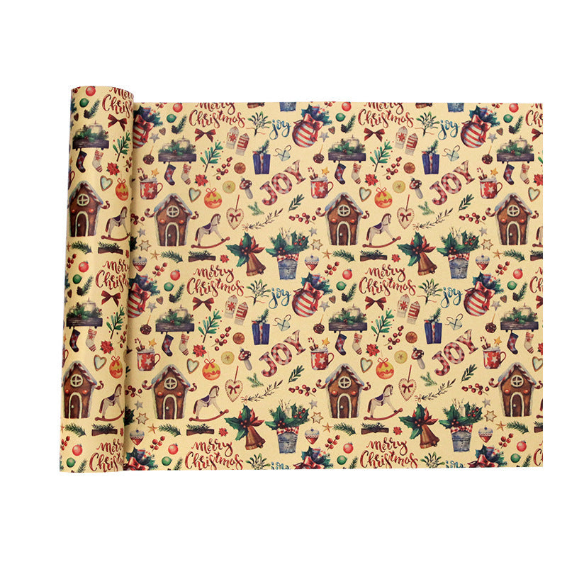 Yellow Cowhide Gift Gift Wrap Paper Christmas Printed Gift Paper