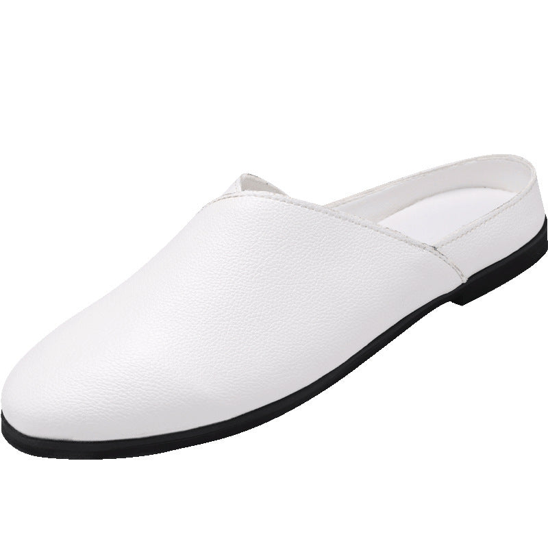 Four Seasons Wear Half-support Peas Shoes Men's Sandals Half-drag Lazy Shoes