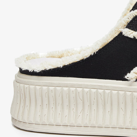 Women's Fashion Half Trailer Canvas Shoes